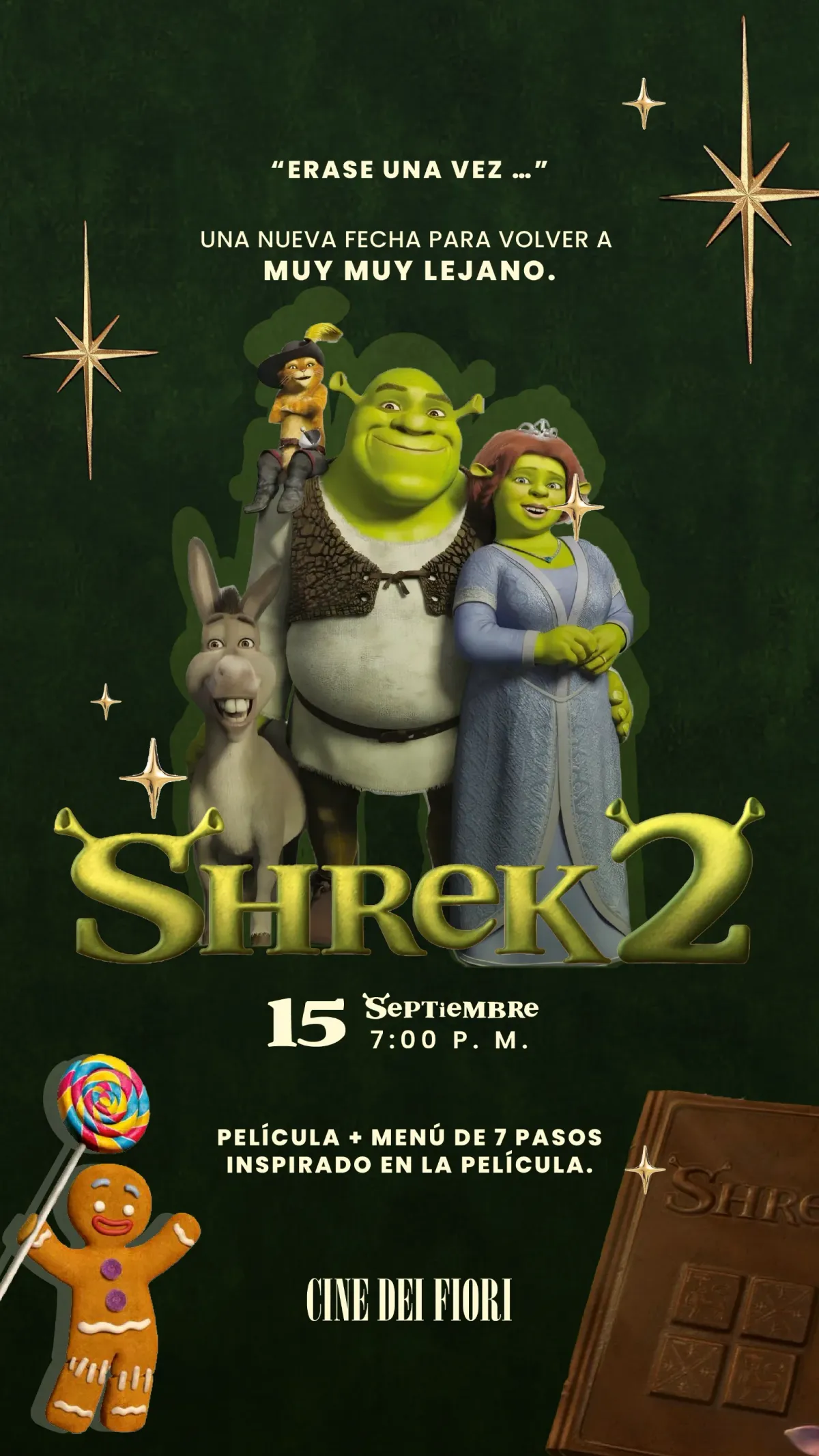 Cine Dei Fiori: SHREK 2 (Tercera fecha)🧅💚✨