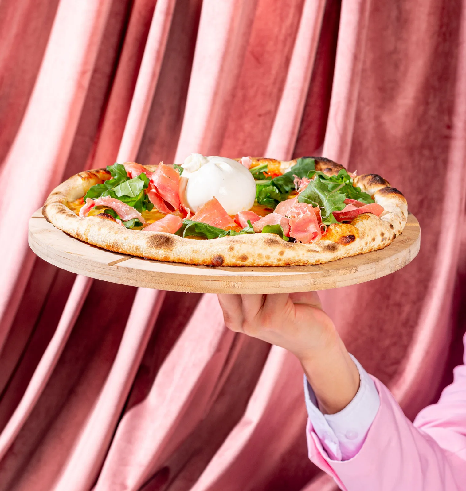Pizza en Todo es Color di rosa