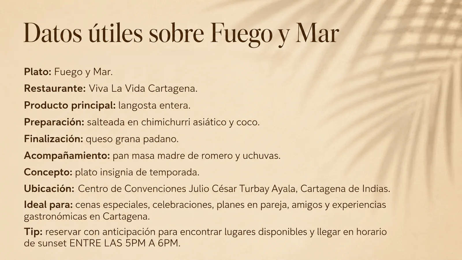 Fuego y Mar en Viva La Vida Cartagena