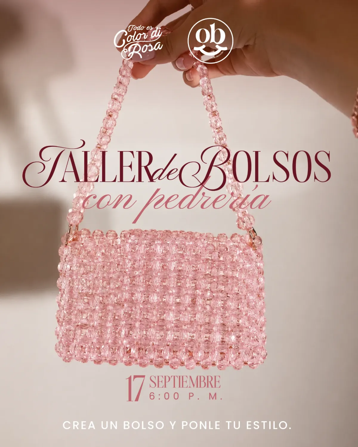Taller de bolsos con Pedrería