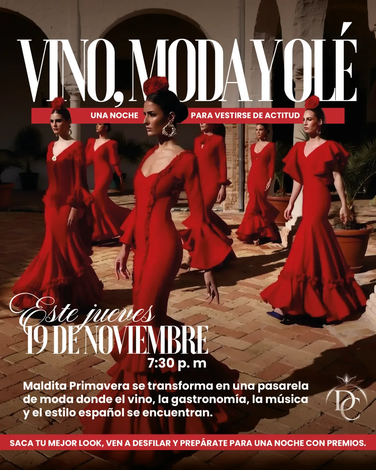 💃🍷 VINO, MODA Y OLÉ — UNA NOCHE PARA VESTIRSE DE ACTITUD ✨