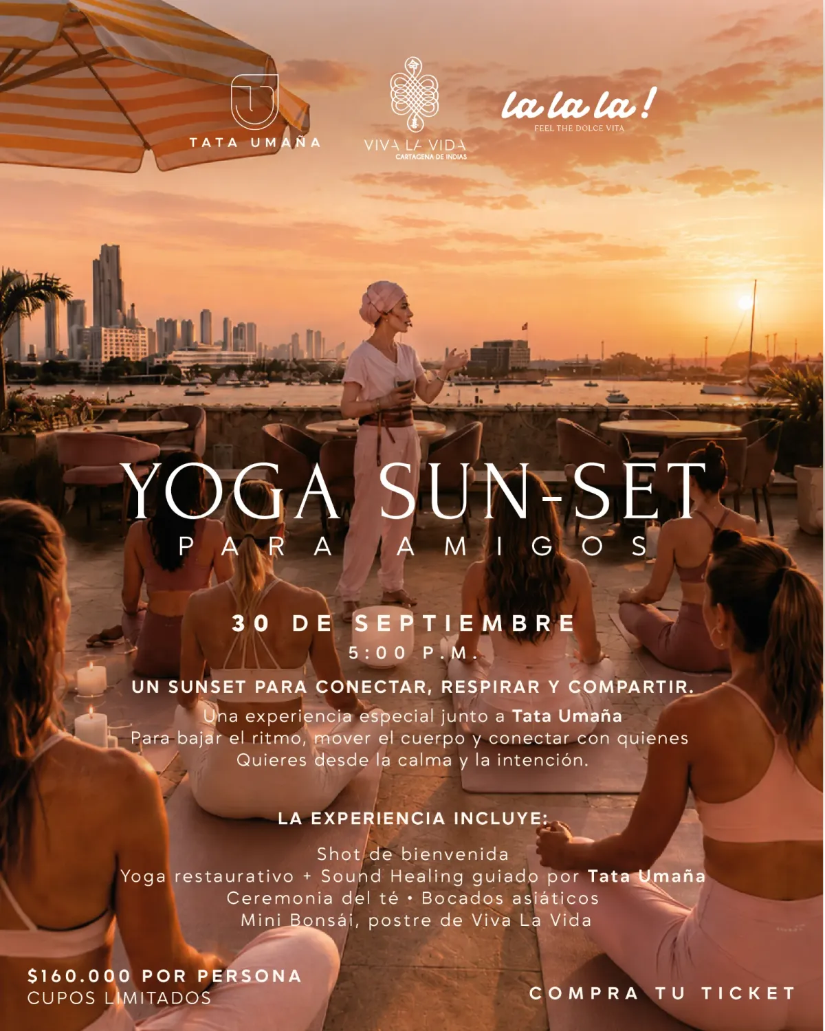 YOGA SUN–SET · PARA AMIGOS